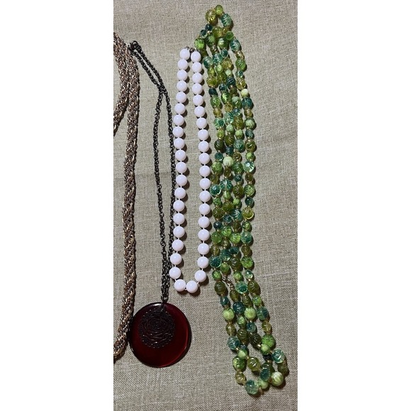 Costume Jewelry Lot 12 Necklaces Vintage - Picture 2 of 13